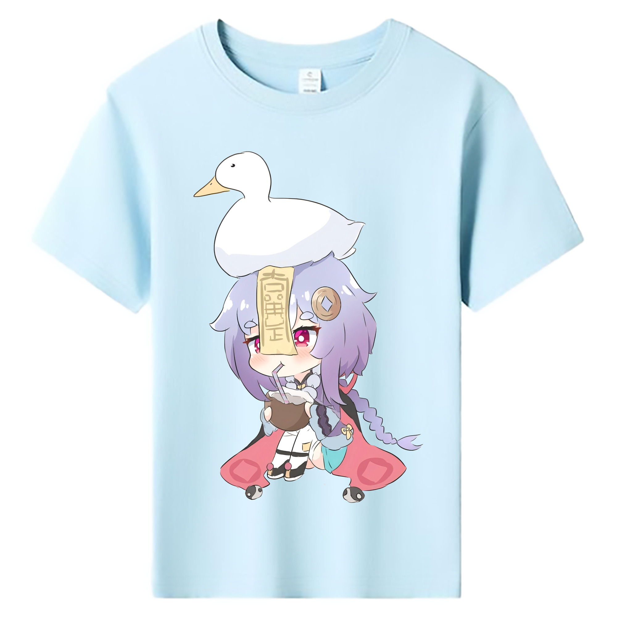 げんし神 七七 なな  genshin Nana 綿100％キッズTシャツ（フロントプリント）